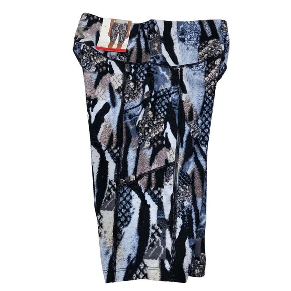 CALVIN KLEIN PERFORMANCE HIGH RISE PRINT SHORTS XS NWT - Picture 2 of 4